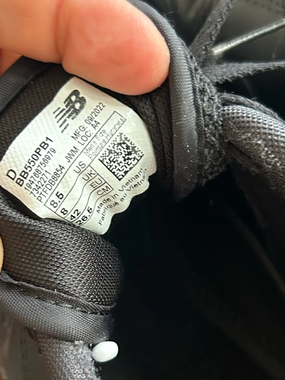 New Balance all black